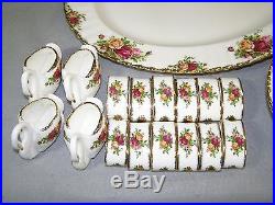 103 Pc Set Royal Albert Old Country Roses Bone China Service for 12 with Serving