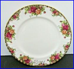 10 Lot Old Country Roses Royal Albert China Dinner Plates 1962 Ltd 10 3/8