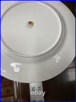 (10) ROYAL ALBERT OLD COUNTRY ROSES RIMMED 10 Dinner Plates Made In England