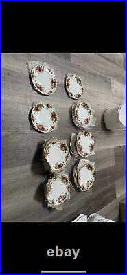 10 Royal Albert Old Country Roses 6-1/4 Bread Plates Round Vintage 1962 England