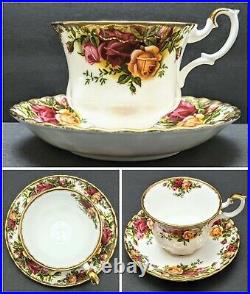 10 Sets Royal Albert Old Country Roses Tea Cups & Saucers withScalloped Gold Trim