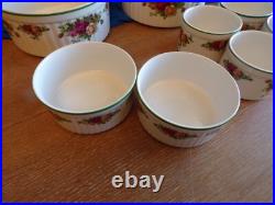 11 Royal Albert Country Bakeware @1992 Fine China England Soufflé/Ramekin Dishes 11 Royal Albert Country Bakeware @1992 Fine China England Soufflé/Ramekin Dishes