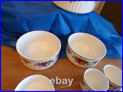 11 Royal Albert Country Bakeware @1992 Fine China England Soufflé/Ramekin Dishes 11 Royal Albert Country Bakeware @1992 Fine China England Soufflé/Ramekin Dishes