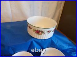 11 Royal Albert Country Bakeware @1992 Fine China England Soufflé/Ramekin Dishes 11 Royal Albert Country Bakeware @1992 Fine China England Soufflé/Ramekin Dishes