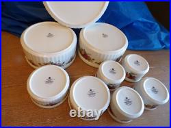 11 Royal Albert Country Bakeware @1992 Fine China England Soufflé/Ramekin Dishes 11 Royal Albert Country Bakeware @1992 Fine China England Soufflé/Ramekin Dishes