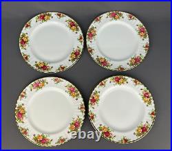 12 New Royal Albert Old Country Roses 10.5 Dinner Plates with Gold Trim England