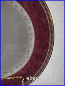 12 Royal Albert Old Country Seasons Of Colour Cranberry 12 Service Plate Set 4