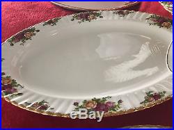 12+Serving 71 pcs Royal Albert Bone China Old Country Roses Made in England 1962