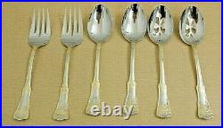 130 Piece Service for 24 Royal Albert OLD COUNTRY ROSES Gold Accent Flatware Set
