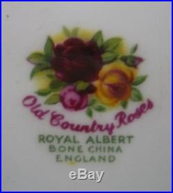 13 Piece Royal Albert England OLD COUNTRY ROSES Bone China Coffee Service For 4