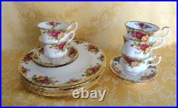 15 Pcs Royal Albert Old Country Roses Dinner Set