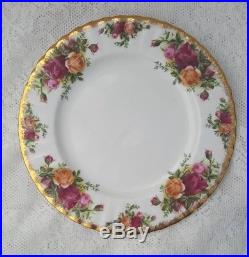 15 pc SET Royal Albert Old Country Roses 5 Piece Dinner Place Setting for 3 1962