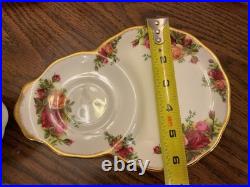 (16) Royal Albert OLD COUNTRY ROSES Snack Tennis Plate Cup England Made, Lovely (16) Royal Albert OLD COUNTRY ROSES Snack Tennis Plate Cup England Made, Lovely