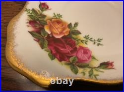 (16) Royal Albert OLD COUNTRY ROSES Snack Tennis Plate Cup England Made, Lovely (16) Royal Albert OLD COUNTRY ROSES Snack Tennis Plate Cup England Made, Lovely