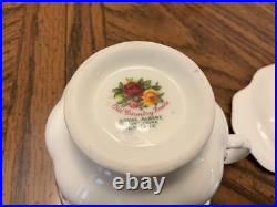 (16) Royal Albert OLD COUNTRY ROSES Snack Tennis Plate Cup England Made, Lovely (16) Royal Albert OLD COUNTRY ROSES Snack Tennis Plate Cup England Made, Lovely