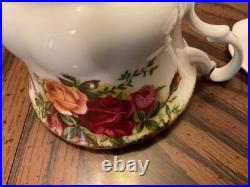 (16) Royal Albert OLD COUNTRY ROSES Snack Tennis Plate Cup England Made, Lovely (16) Royal Albert OLD COUNTRY ROSES Snack Tennis Plate Cup England Made, Lovely