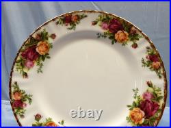 16 UNUSED Royal Albert Old Country Roses 8 1/8 Salad Plates withGold Trim ENGLAND