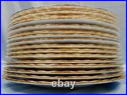 16 UNUSED Royal Albert Old Country Roses 8 1/8 Salad Plates withGold Trim ENGLAND