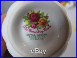 16 pc Royal Albert Old Country Roses COFFEE SET / SERVICE. Cups Pot Plate etc