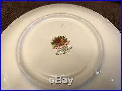 1962 ROYAL ALBERT OLD COUNTRY ROSES CREAM SOUP 2 HANDLE BOWLS WithSAUCER PLATES