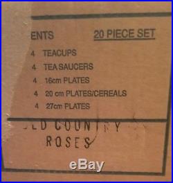 1962 ROYAL ALBERT Old Country Roses Bone China 20 pc Dinnerware Set NEVER USED