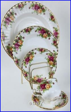 1962 ROYAL ALBERT Old Country Roses, Place Setting/Tea set/Bunny Creamer & Sugar