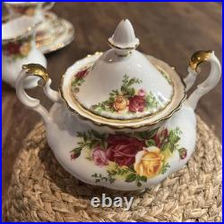 1962 Royal Albert Bone China England Old Country Roses 8 Place Settings 56 Pcs