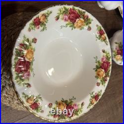 1962 Royal Albert Bone China England Old Country Roses 8 Place Settings 56 Pcs