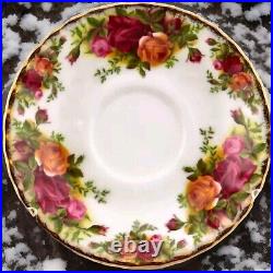 1962 Royal Albert Bone Old Country Roses Tea Cups and Saucers Set- 6 SETS 1962 Royal Albert Bone Old Country Roses Tea Cups and Saucers Set- 6 SETS
