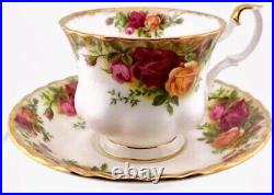 1962 Royal Albert Bone Old Country Roses Tea Cups and Saucers Set- 6 SETS 1962 Royal Albert Bone Old Country Roses Tea Cups and Saucers Set- 6 SETS