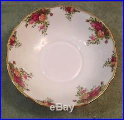 1962 Royal Albert Large Pitcher Bowl Set Old Country Roses Gold Pink Flowers