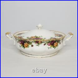 1962 Royal Albert Old Country Roses Bone China Covered Round Vegetable Dish 1962 Royal Albert Old Country Roses Bone China Covered Round Vegetable Dish
