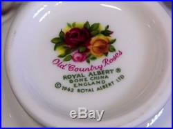 1962 Royal Albert Old Country Roses Bone China England Service for 840 pieces
