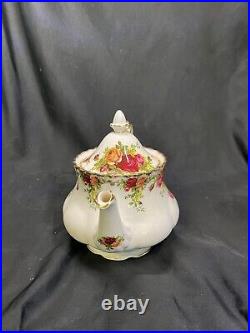 1962 Royal Albert Old Country Roses Large Teapot Tea Pot Bone China