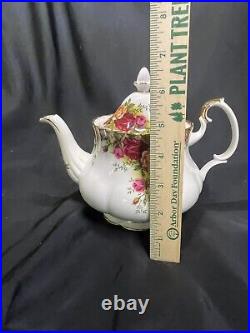 1962 Royal Albert Old Country Roses Large Teapot Tea Pot Bone China