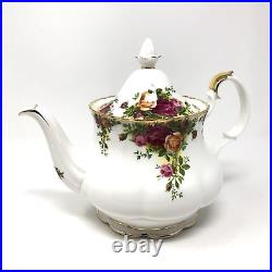 1962 Royal Albert Old Country Roses Large Teapot Tea Pot Bone China BEAUTIFUL