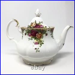 1962 Royal Albert Old Country Roses Large Teapot Tea Pot Bone China BEAUTIFUL