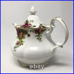 1962 Royal Albert Old Country Roses Large Teapot Tea Pot Bone China BEAUTIFUL