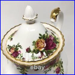 1962 Royal Albert Old Country Roses Large Teapot Tea Pot Bone China BEAUTIFUL