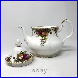 1962 Royal Albert Old Country Roses Large Teapot Tea Pot Bone China BEAUTIFUL