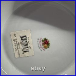 1962 Royal Albert Old Country Roses Soup Tureen with Lid Fluted With Laddle New