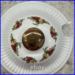 1962 Royal Albert Old Country Roses Soup Tureen with Lid Fluted With Laddle New