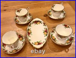 1962 Royal Albert Old Country Roses Tea Set Bone China 14 Pieces NEW