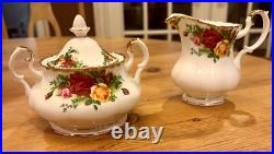 1962 Royal Albert Old Country Roses Tea Set Bone China 14 Pieces NEW