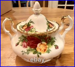 1962 Royal Albert Old Country Roses Tea Set Bone China 14 Pieces NEW