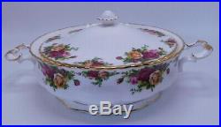 1962 Vintage Royal Albert Old Country Roses Vegetable Tureen -MADE IN England