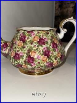 1999 Royal Albert Old Country Roses CHINTZ TEAPOT, Read Description