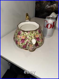 1999 Royal Albert Old Country Roses CHINTZ TEAPOT, Read Description