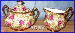 1999 Royal Albert, Old Country Roses, Chintz Collection, Sugar Bowl & Creamer