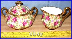 1999 Royal Albert, Old Country Roses, Chintz Collection, Sugar Bowl & Creamer